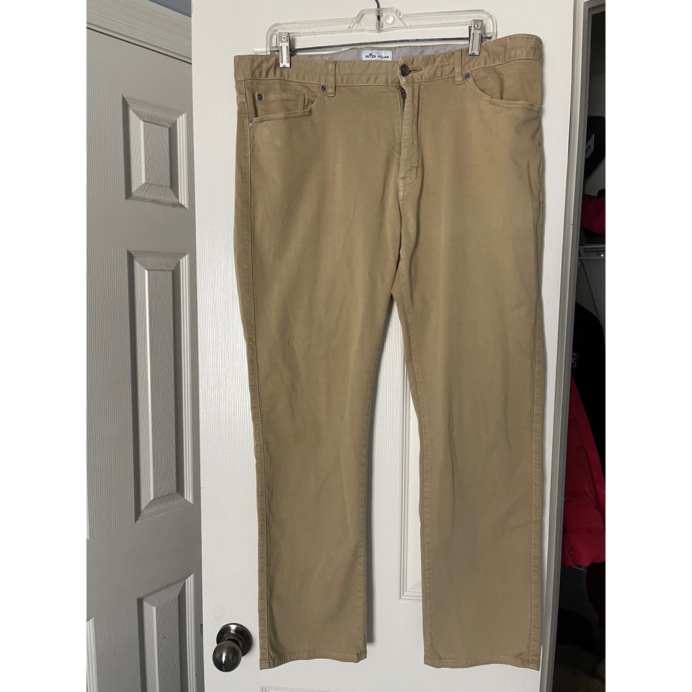 Peter Millar Men's Khaki Chinos Size 38‎ Straight Fit Casual Pants